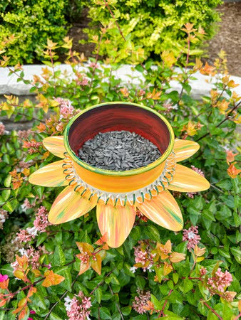 Sunflower Bird Feeder by The Round Top Collection