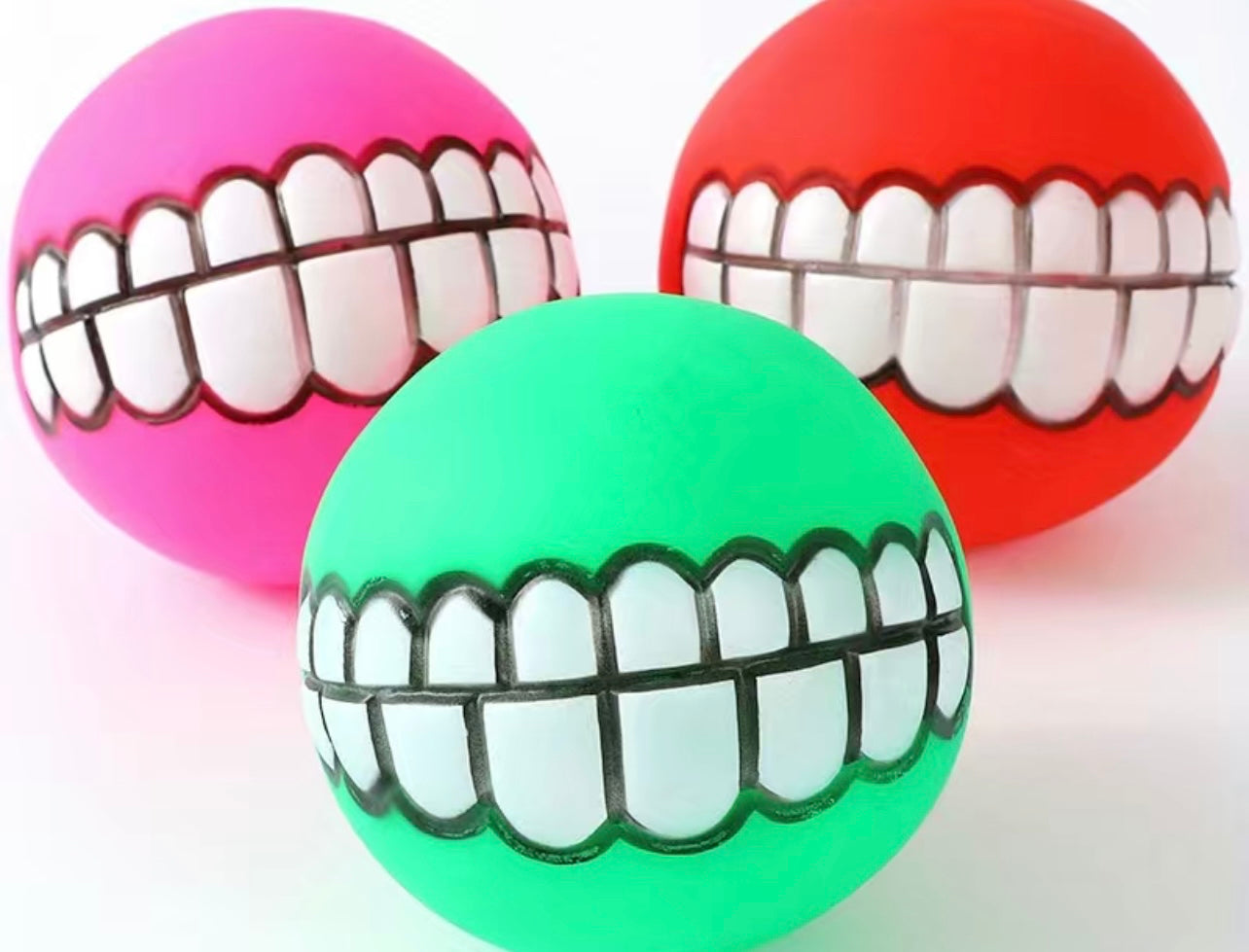 Teeth Pattern Dog Ball Toy