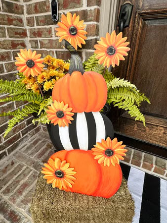 Pumpkin Sunflower Stack by The Round Top Collection