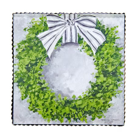Boxwood Wreath Print by The Round Top Collection
