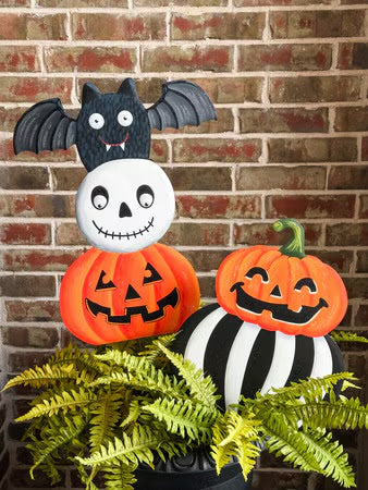 Elegant Jack O Lantern Stack by The Round Top Collection