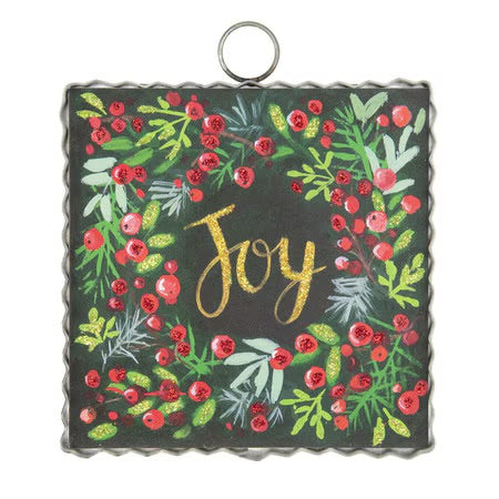 Mini "Joy" Wreath Print by The Round Top Collection