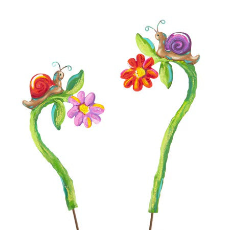 Snails On Flowers by The Round Top Collection