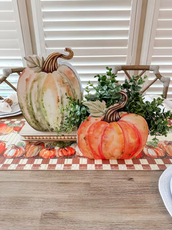 Water Color Pumpkin Pockets by The Round Top Collection