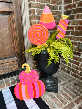 Bright Pumpkin Stack by The Round Top Collection