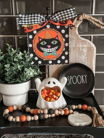 Mini Grinning Cat Print by The Round Top Collection
