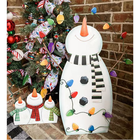 Merry & Bright Tangled Snowman by The Round Top Collection
