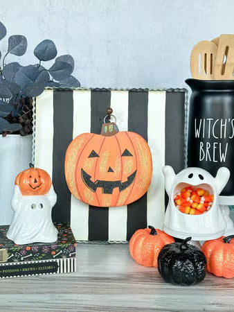Mini Jack O Lantern Charm by The Round Top Collection