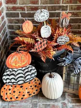 Jack-O-Lantern Topiary by The Round Top Collection