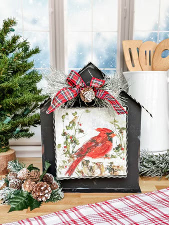 Mini Perched Cardinal Print by The Round Top Collection