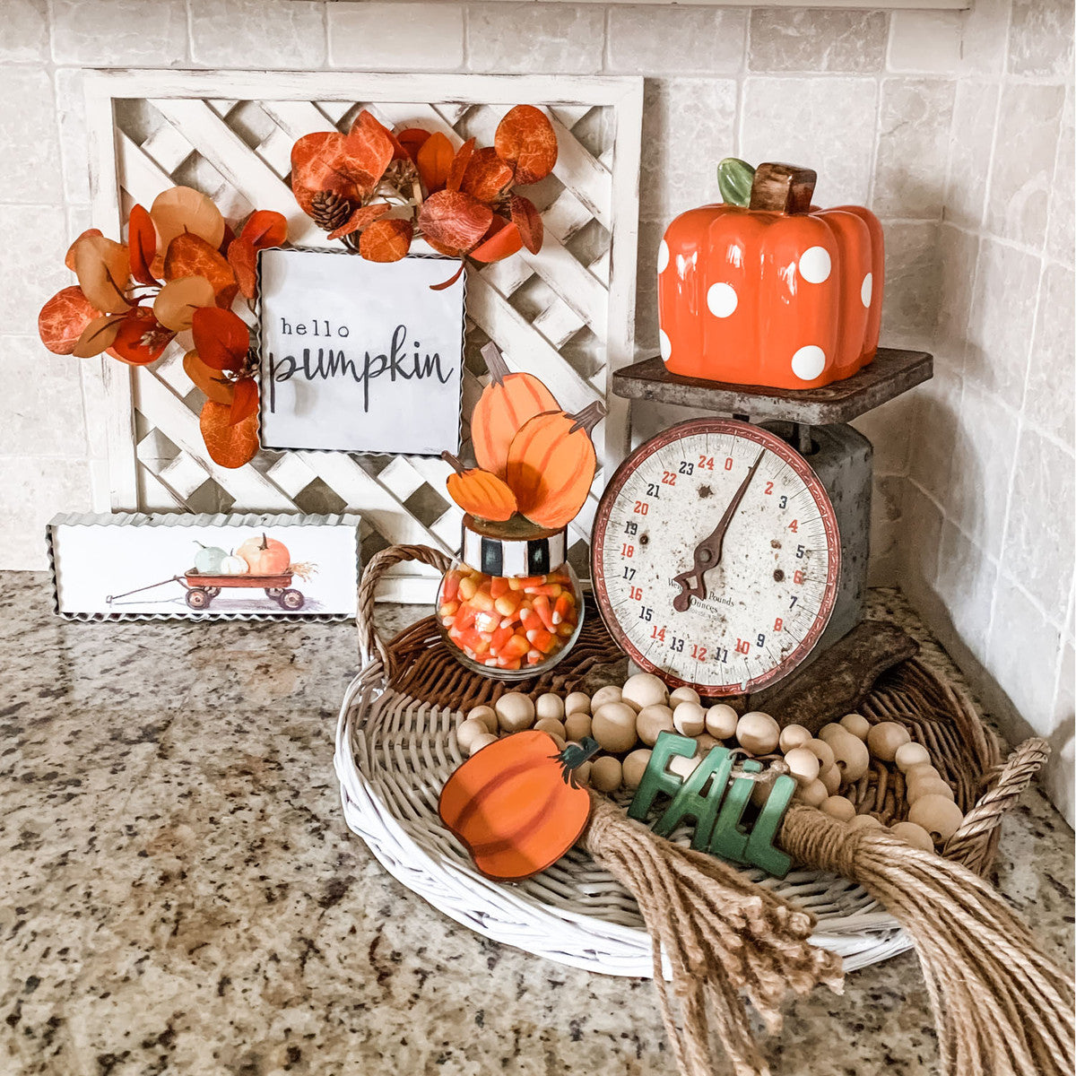 "Hello Pumpkin" Mini Print by The Round Top Collection