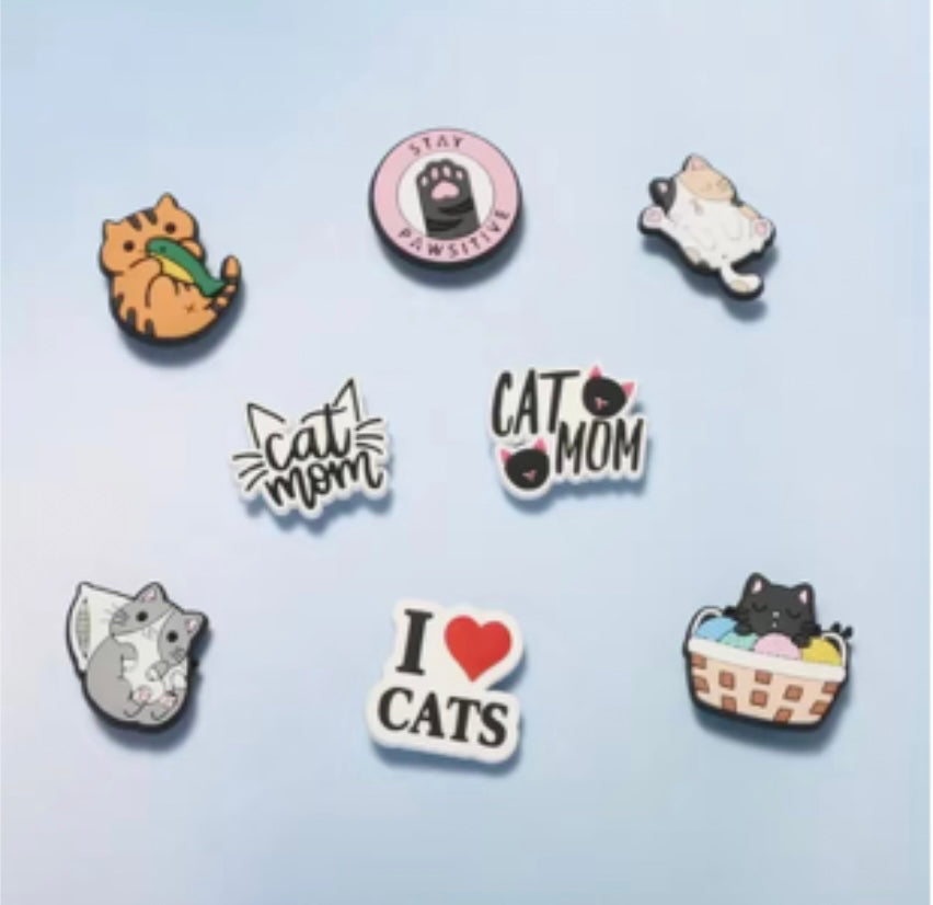 Anime Assorted Cat Charms for Shoes