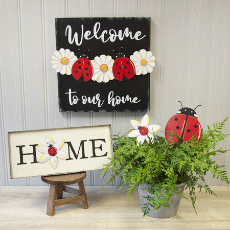Lady Bug on Daisy Magnet by The Round Top Collection