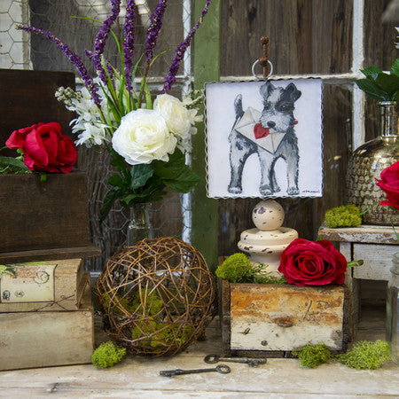 Mini Special Delivery Pup Print by The Round Top Collection