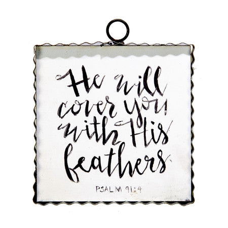 Mini Psalm 91:4 Print by The Round Top Collection