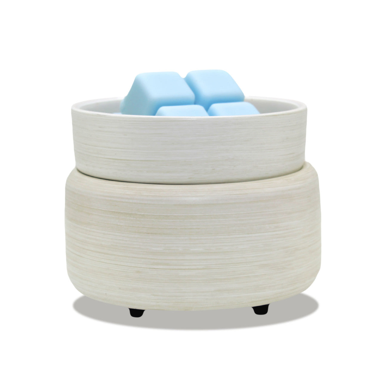 2-in-1 Electric Candle Warmer in Stone Ivory