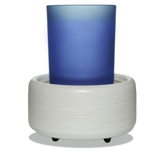 2-in-1 Electric Candle Warmer in Stone Ivory