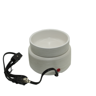 2-in-1 Electric Candle Warmer in Stone Ivory