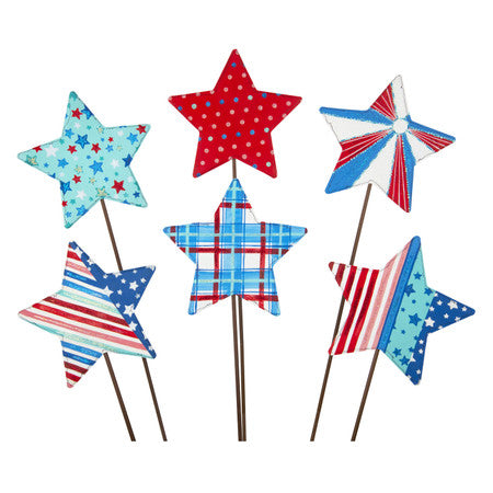 Playful Stars yard stakes