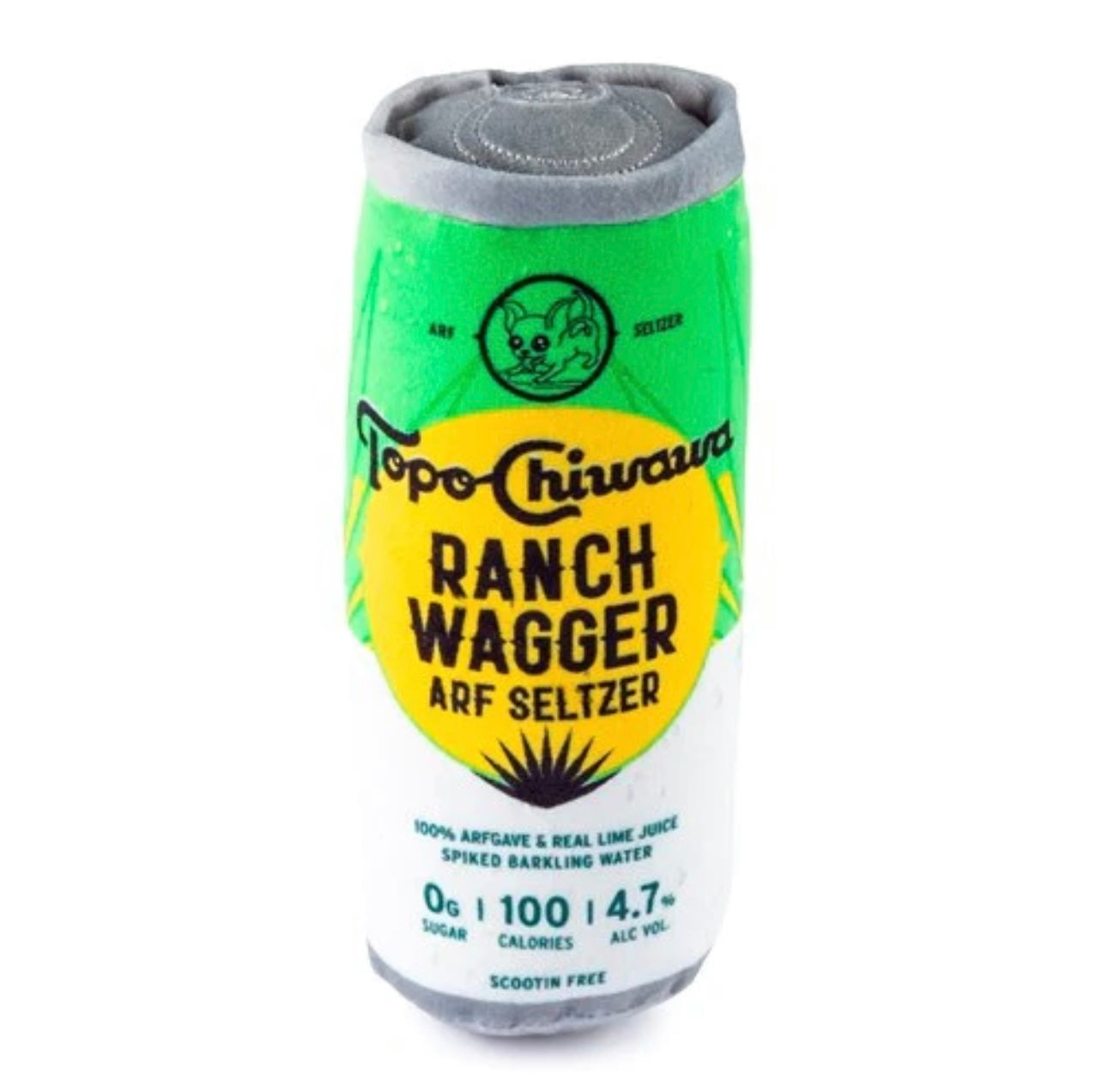 Topo Chiwawa Ranch Wagger Arf Seltzer Plush Dog Toy