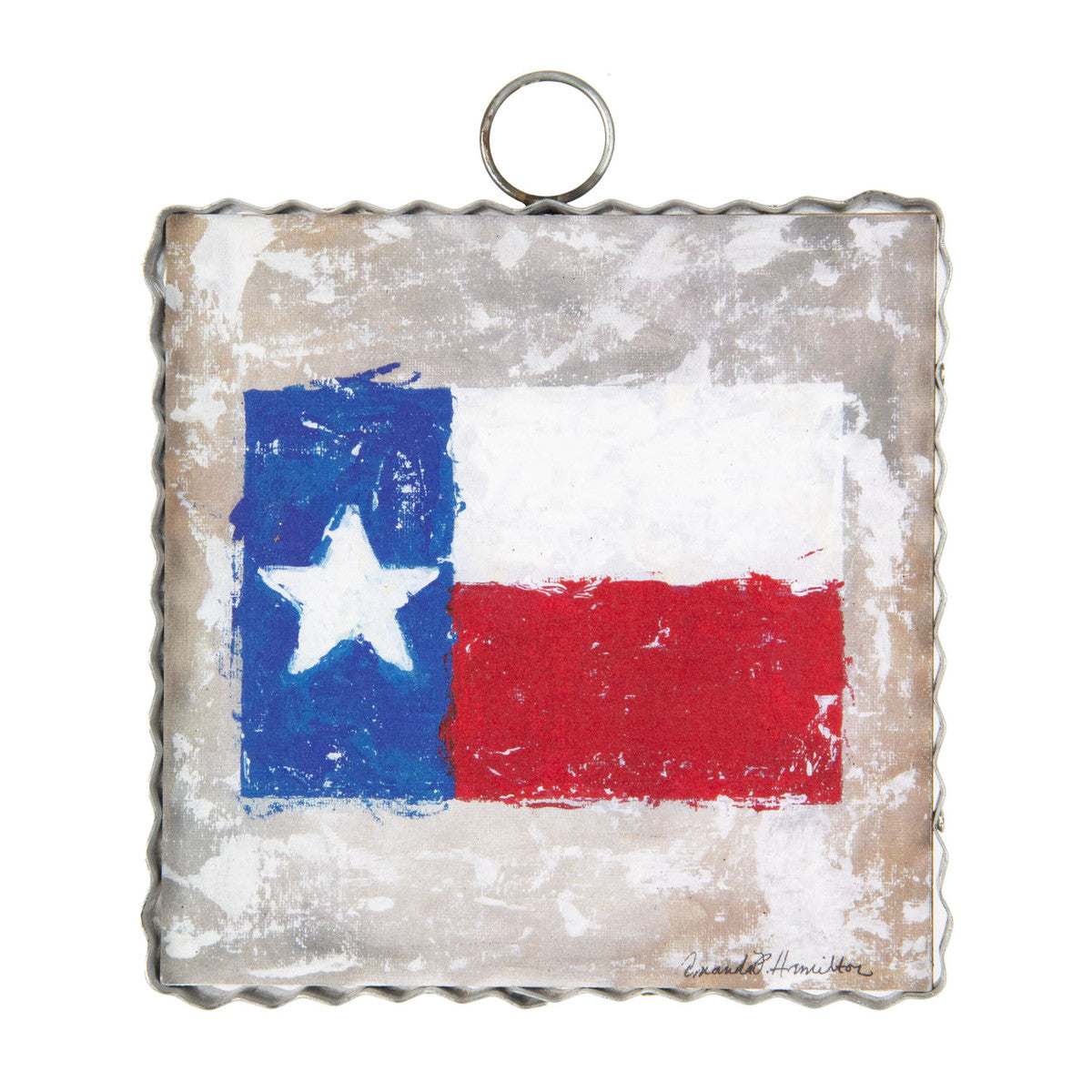 Mini Texas Flag Print by The Round Top Collection