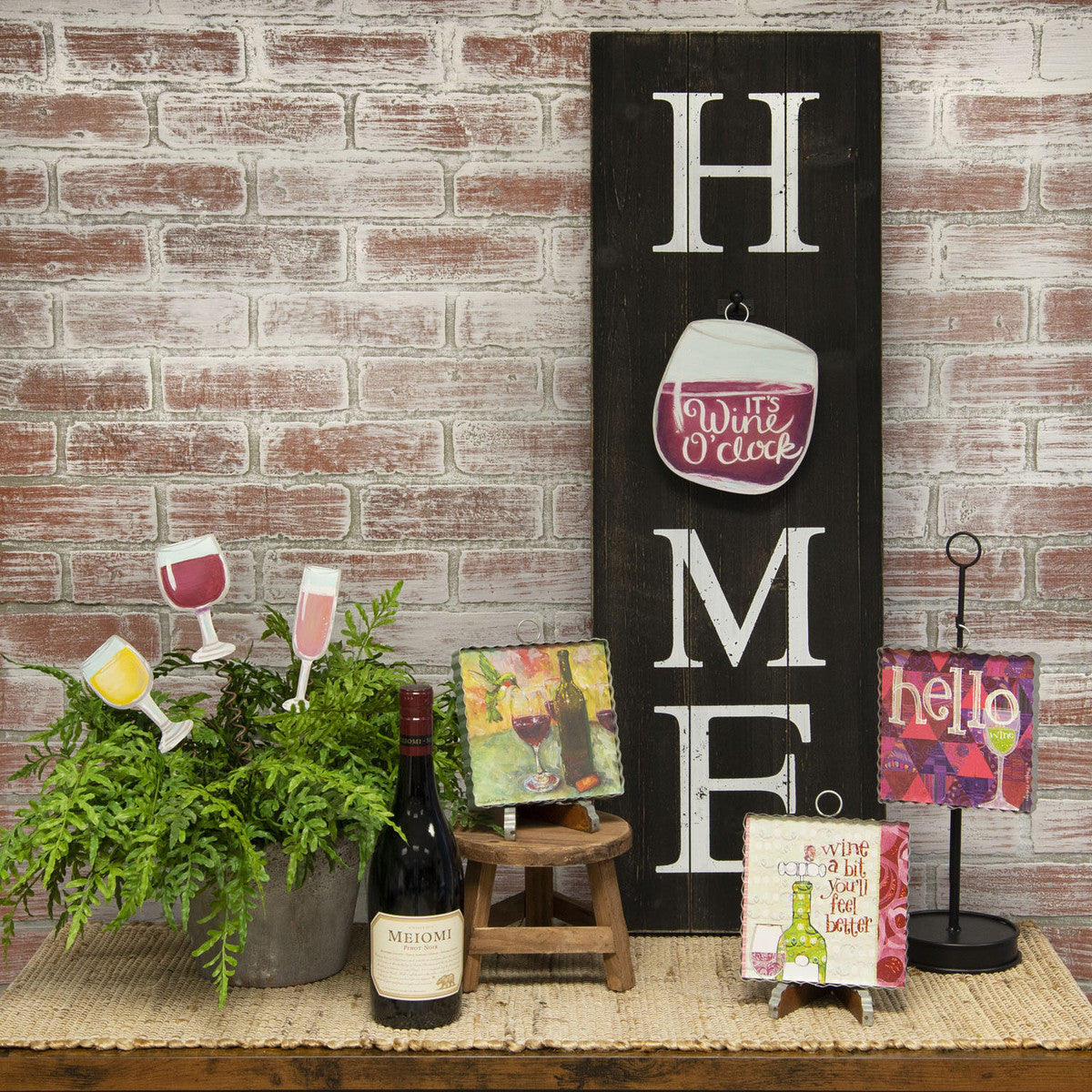 Wine Glass Trio Stake