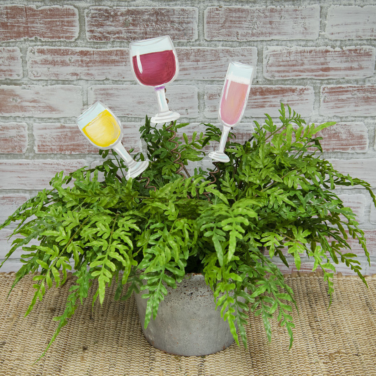 Wine Glass Trio Stake