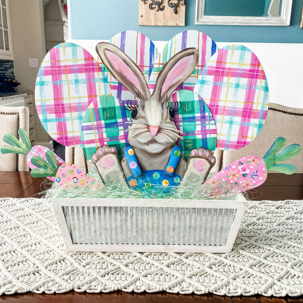 Artful Plaid Eggs by The Round Top Collection