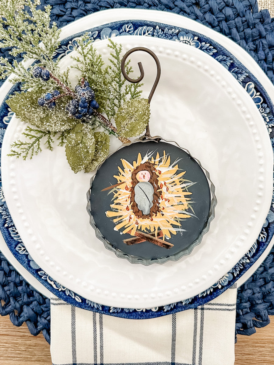 Away in a Manger Ornament by The Round Top Collection