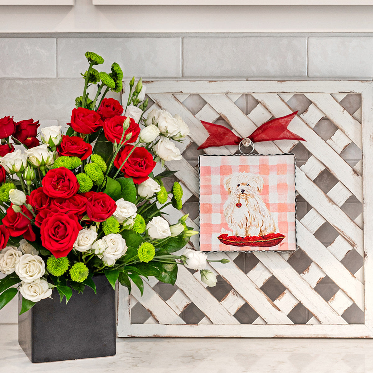 Be Mine Puppy Mini Print by The Round Top Collection