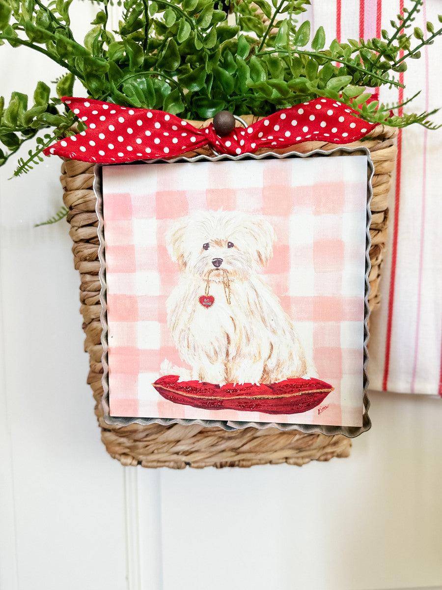 Be Mine Puppy Mini Print by The Round Top Collection