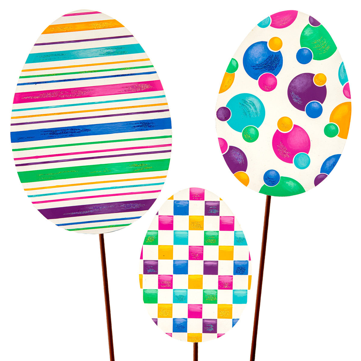 Colorful Patterned Eggs by The Round Top Collection