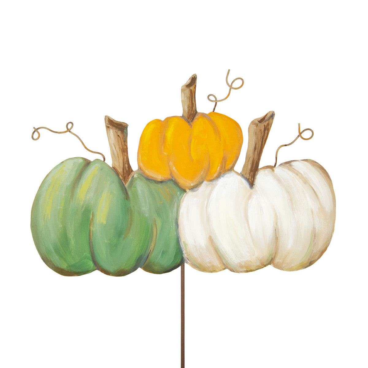Colorful Mantle Pumpkins by The Round Top Collection