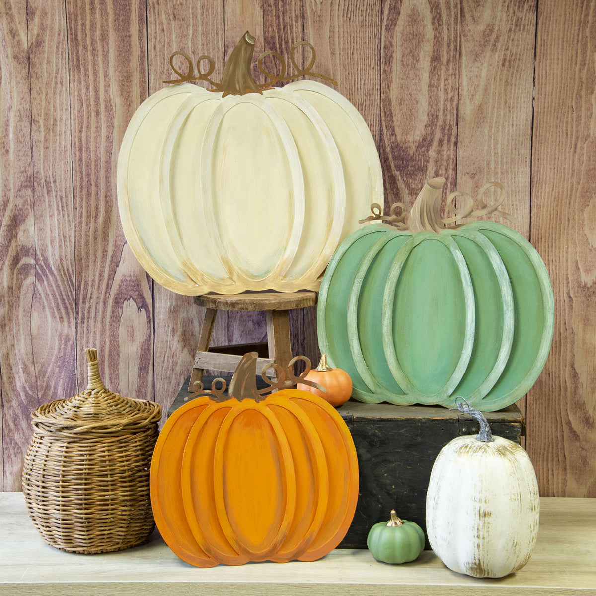 Orange Cage Pumpkin by The Round Top Collection
