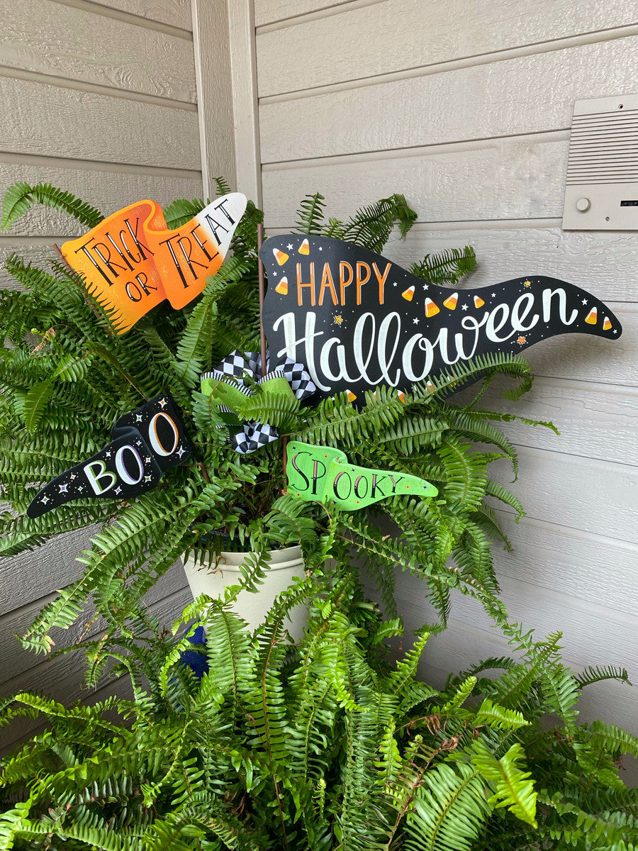 Happy Halloween Flag by The Round Top Collection