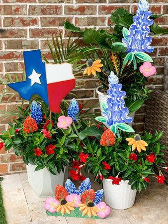 Large Texas-Shaped Flag by The Round Top Collection