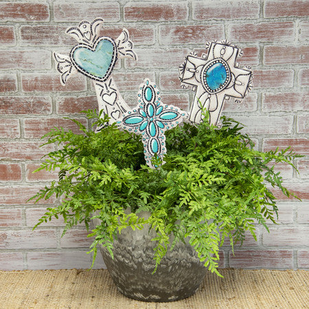 Turquoise Crosses by The Round Top Collection
