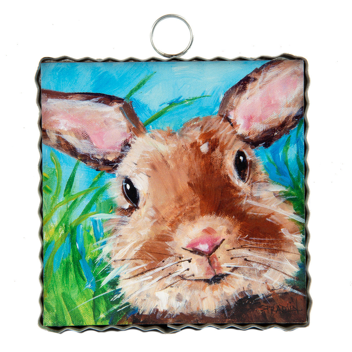 Bunny Close-Up Mini Print by The Round Top Collection