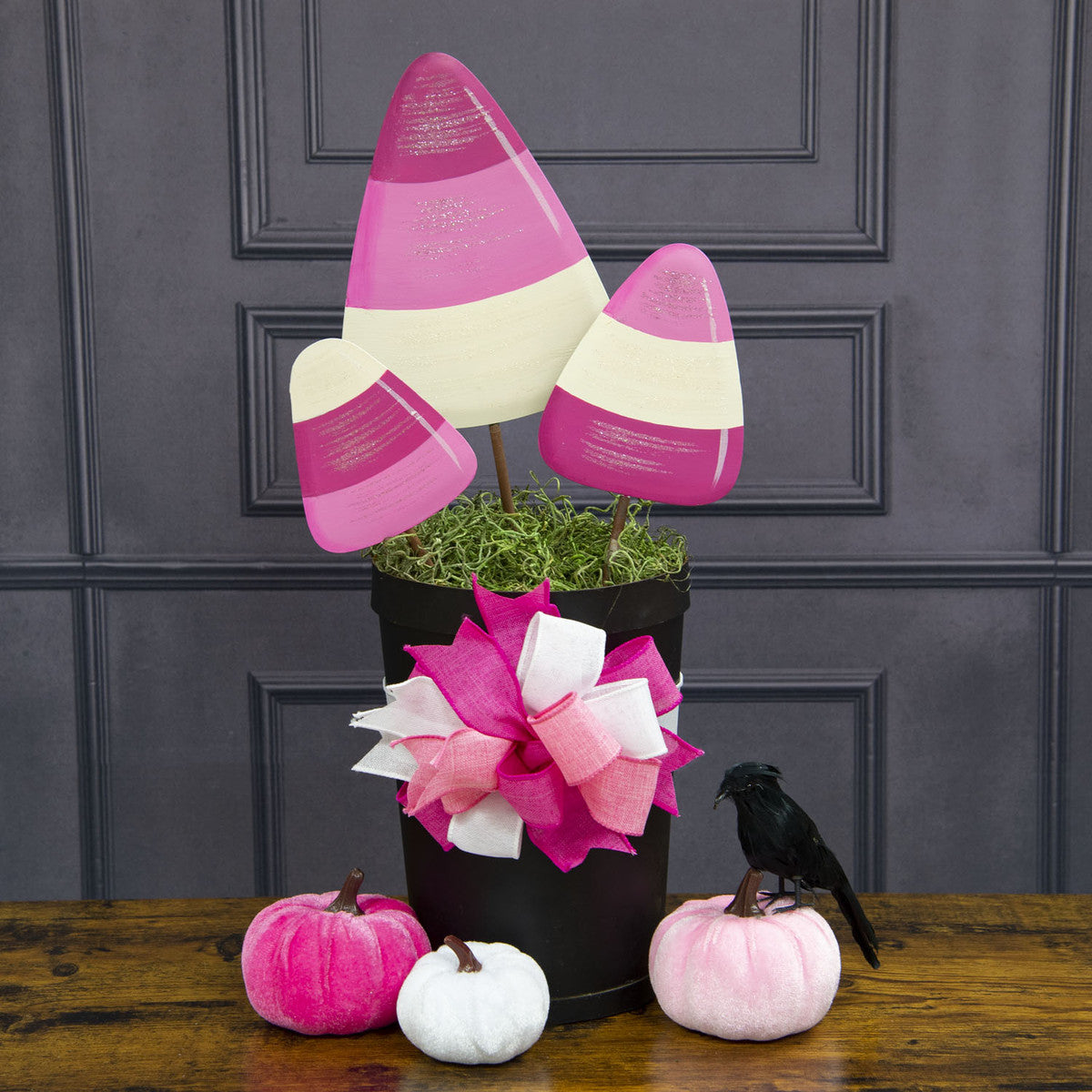 Pink Candy Corn Stakes by The Round Top Collection