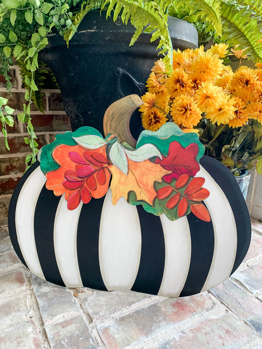 Elegant Pumpkin and Leaves by The Round Top Collection