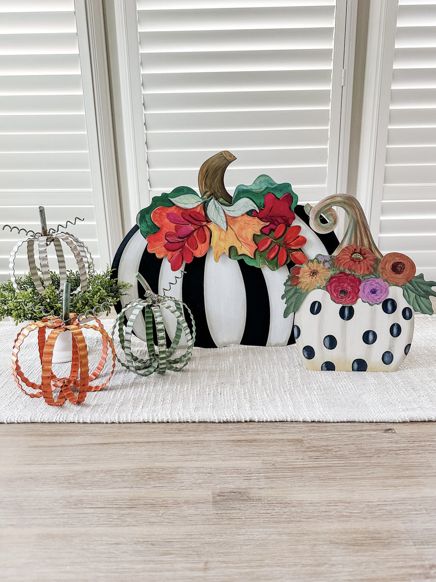Elegant Pumpkin and Leaves by The Round Top Collection