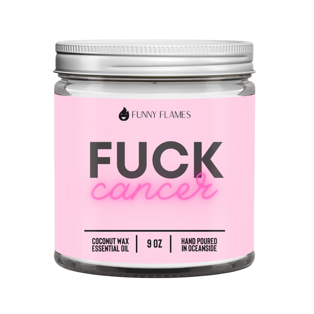 F*ck Cancer Candle by Funny Flames Candle