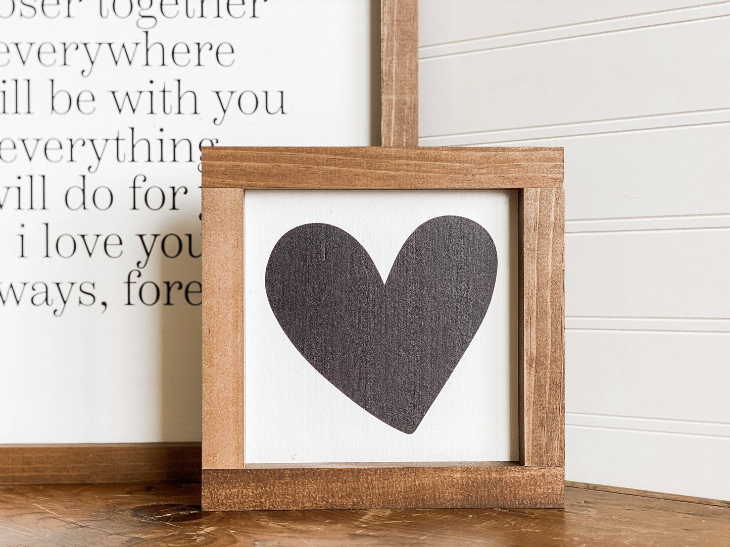 Framed Heart Mini Print by Lily and Sparrow