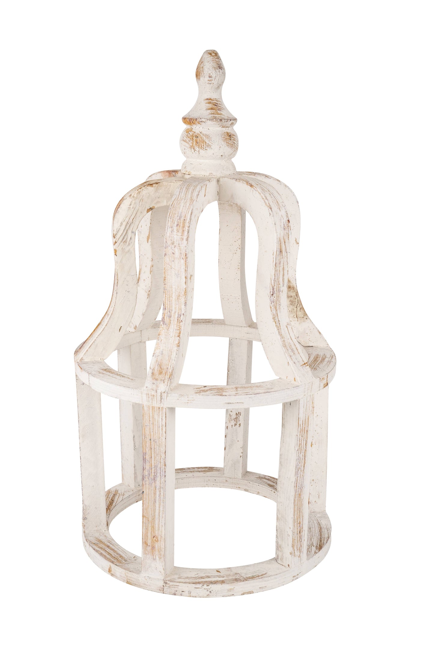 Crown Farmhouse Wooden Lantern