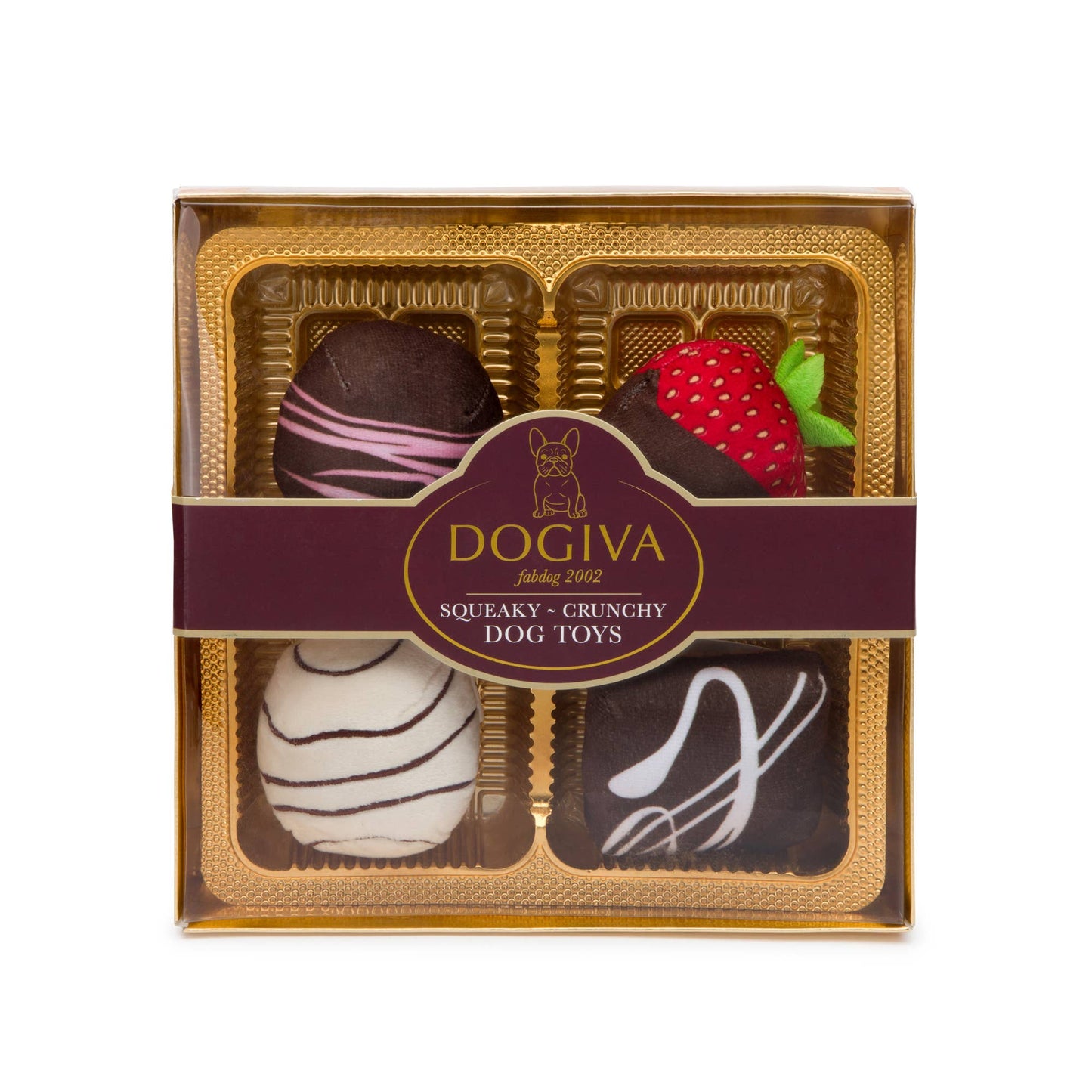 Dogiva Box of Chocolates Dog Toys by fabdog