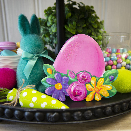 Easter Egg and Rabbit Shelf Sitter by The Round Top Collection