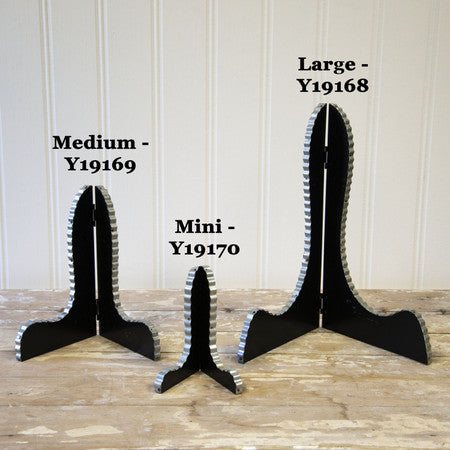 Mini Black & Galvanized Easel by The Round Top Collection