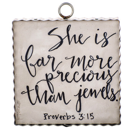 Mini Proverbs 3:15 Print by The Round Top Collection
