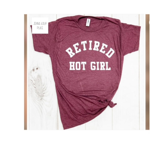 Retired Hot Girl Soft Graphic Tee