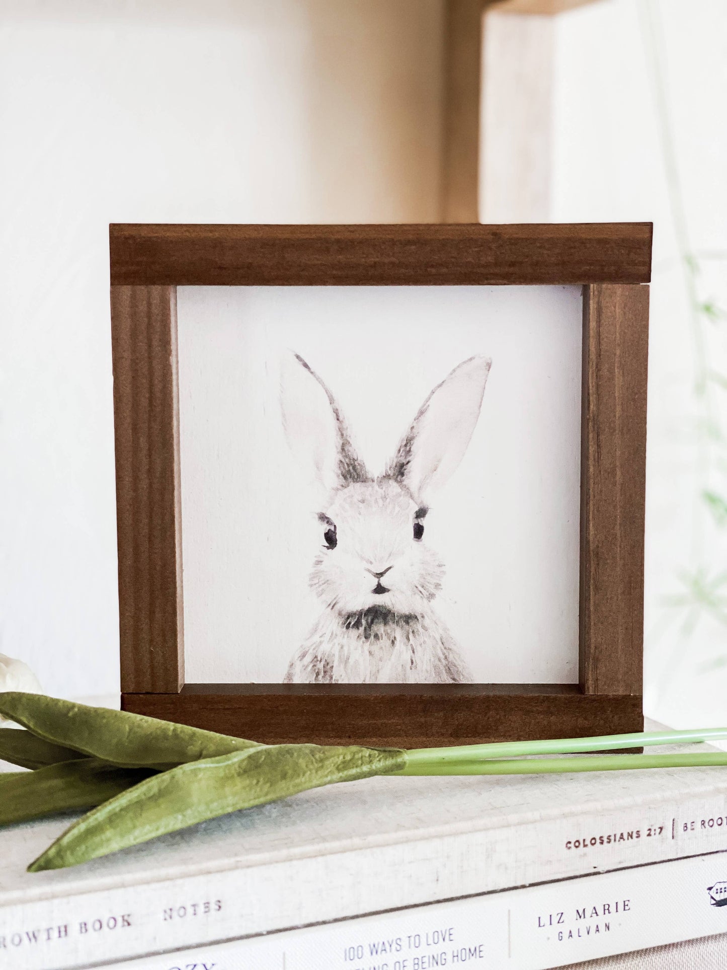 Watercolor Bunny Large Print by Lily and Sparrow